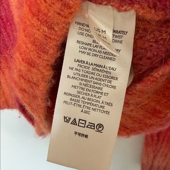 Anthropologie Maeve Hallie Space-Dyed Cardigan Sweater Ombre Medium - Picture 5 of 7